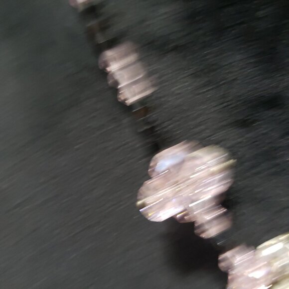 Womens Fashion Multicolor Glass Stone Floral Pendant Glass Beads Collar Necklace - Picture 5 of 7